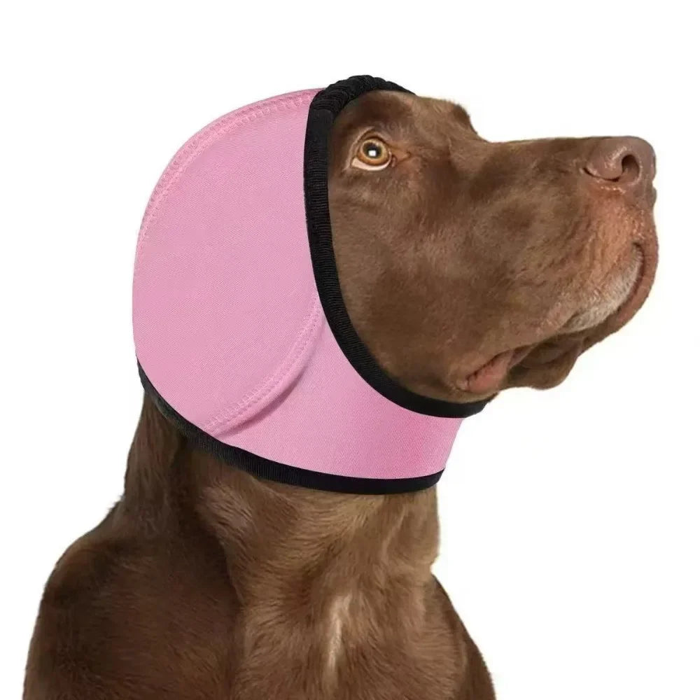 Anti-Noise Dog Ear Muffs Adjustable – Pet Hearing Protection Headband Shockproof Rainresistant Covers for Storm Travel Rainy Day