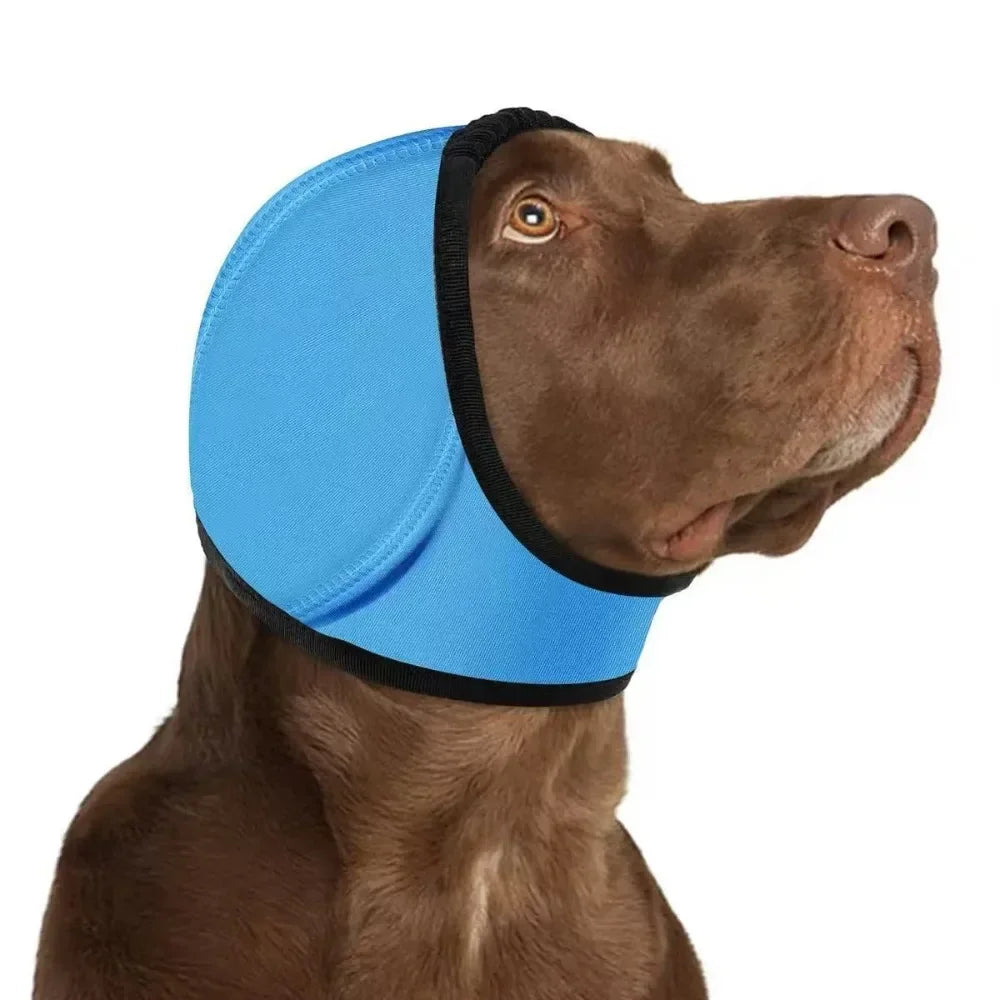Anti-Noise Dog Ear Muffs Adjustable – Pet Hearing Protection Headband Shockproof Rainresistant Covers for Storm Travel Rainy Day